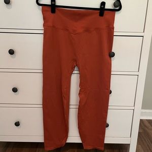 PINK active burnt orange leggings